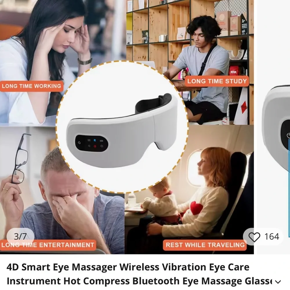 NWT Smart Eye Mask Heat and Massage NWT